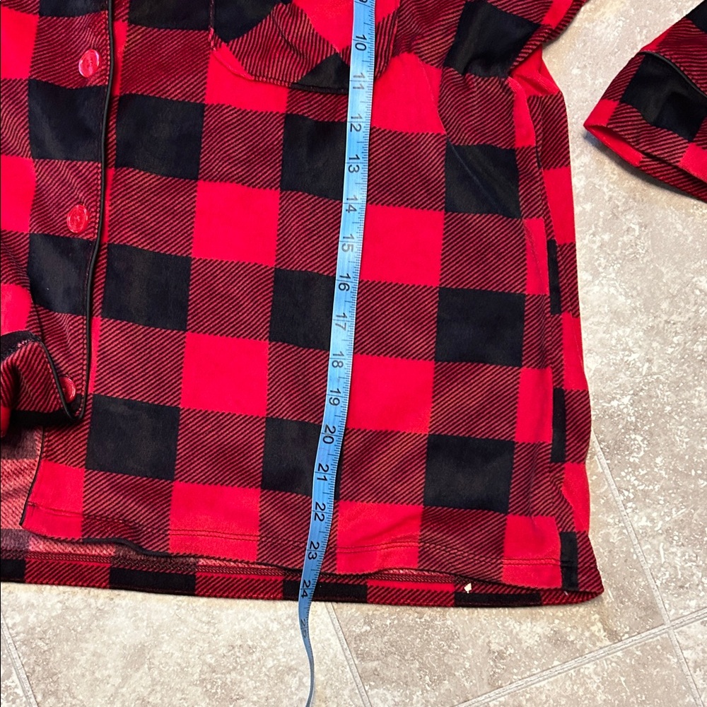 Cozy Red and Black Plaid Women’s Pajama Set XL 16-18 - Picture 5 of 9